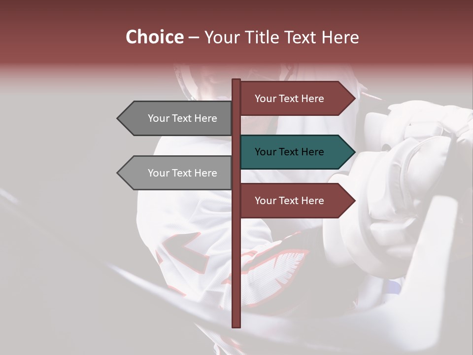 Sportswear Winter Handsome PowerPoint Template