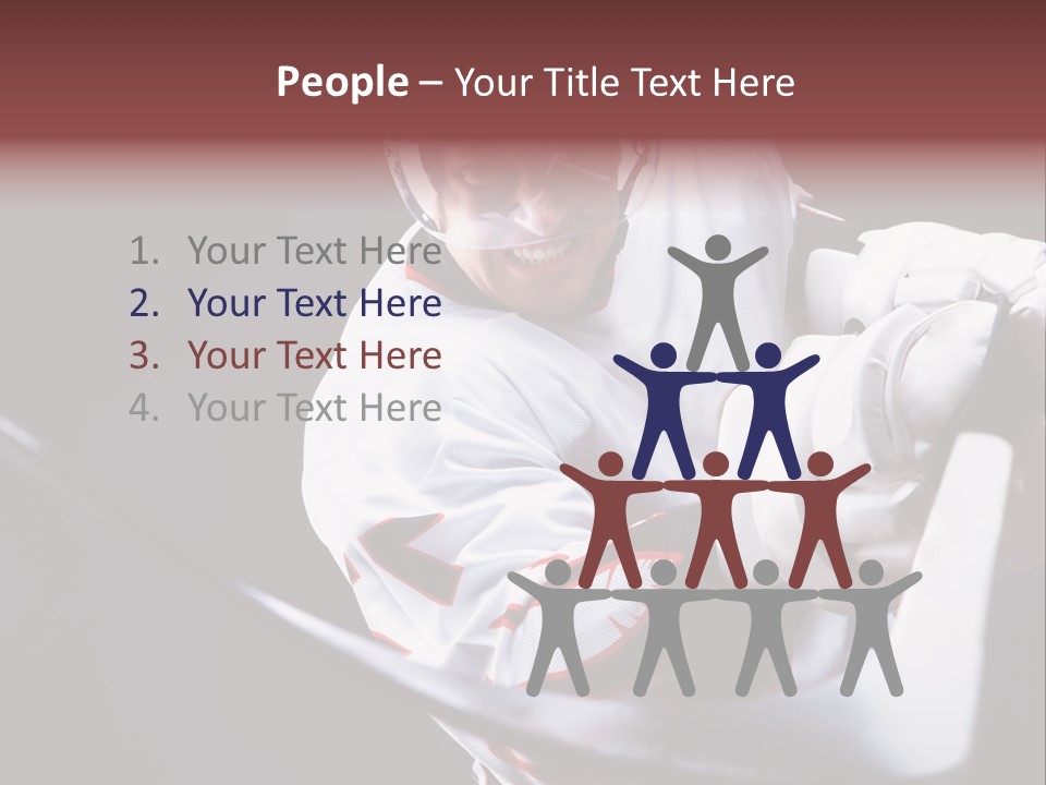 Sportswear Winter Handsome PowerPoint Template