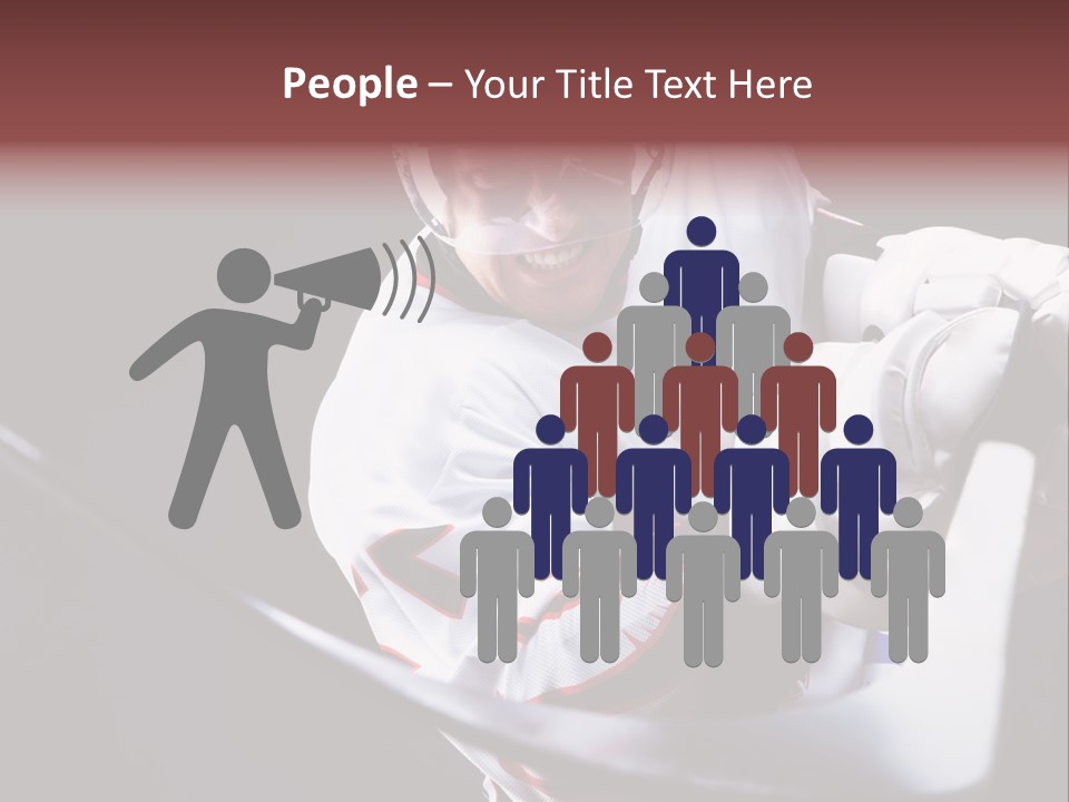 Sportswear Winter Handsome PowerPoint Template