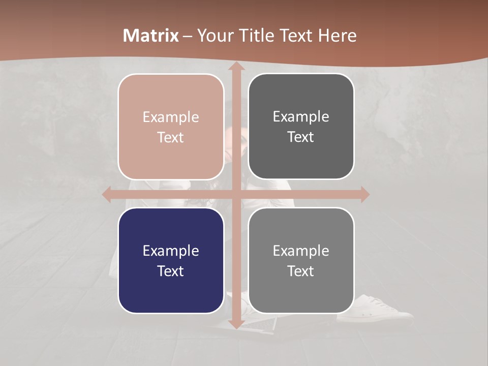 Study Female Girl PowerPoint Template