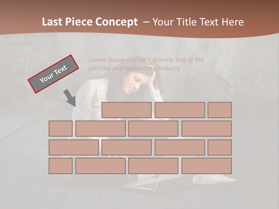 Study Female Girl PowerPoint Template