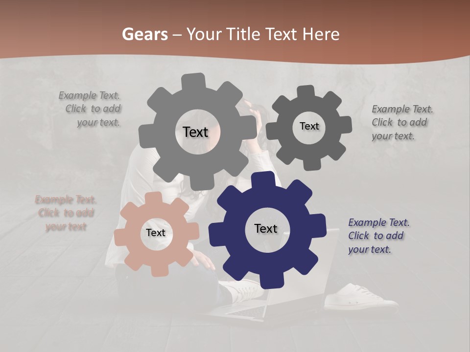 Study Female Girl PowerPoint Template