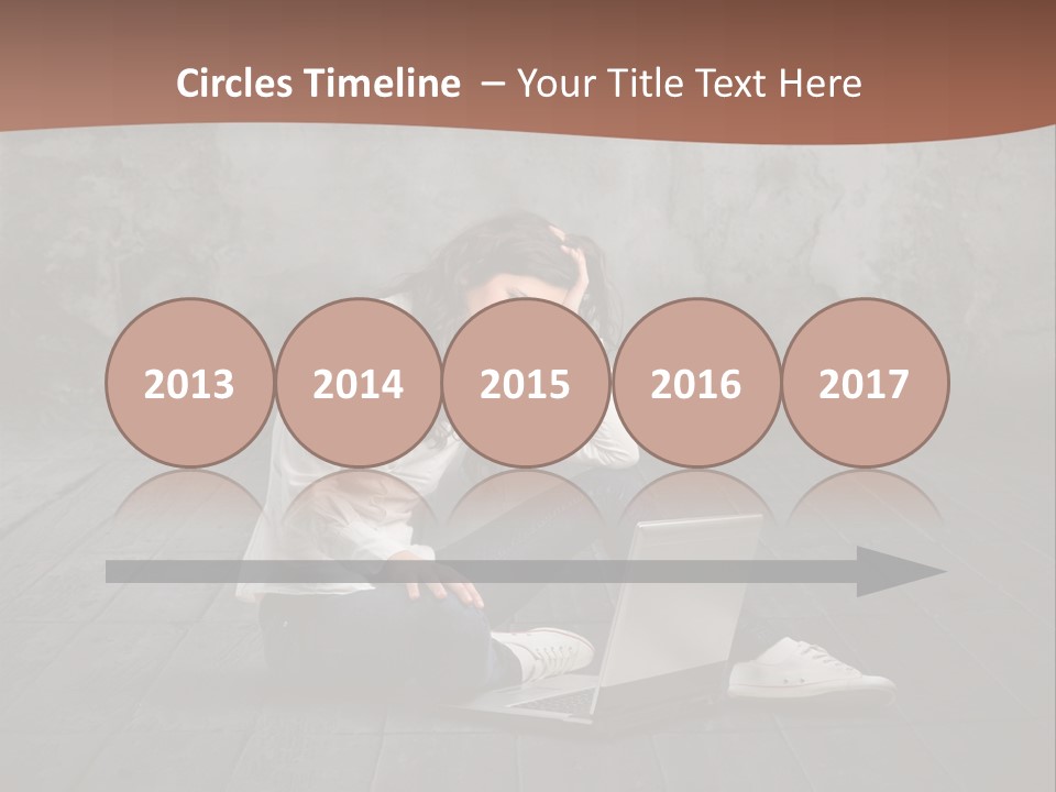 Study Female Girl PowerPoint Template
