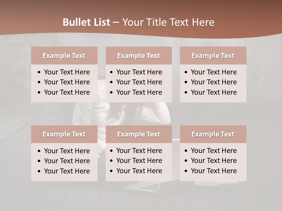 Study Female Girl PowerPoint Template