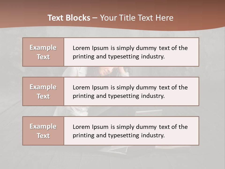 Study Female Girl PowerPoint Template