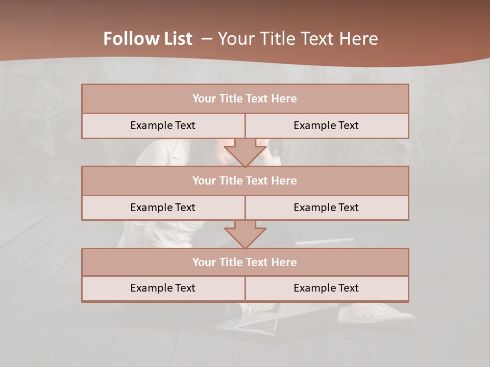 Study Female Girl PowerPoint Template