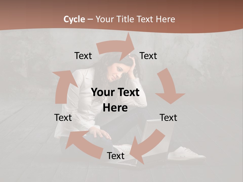 Study Female Girl PowerPoint Template