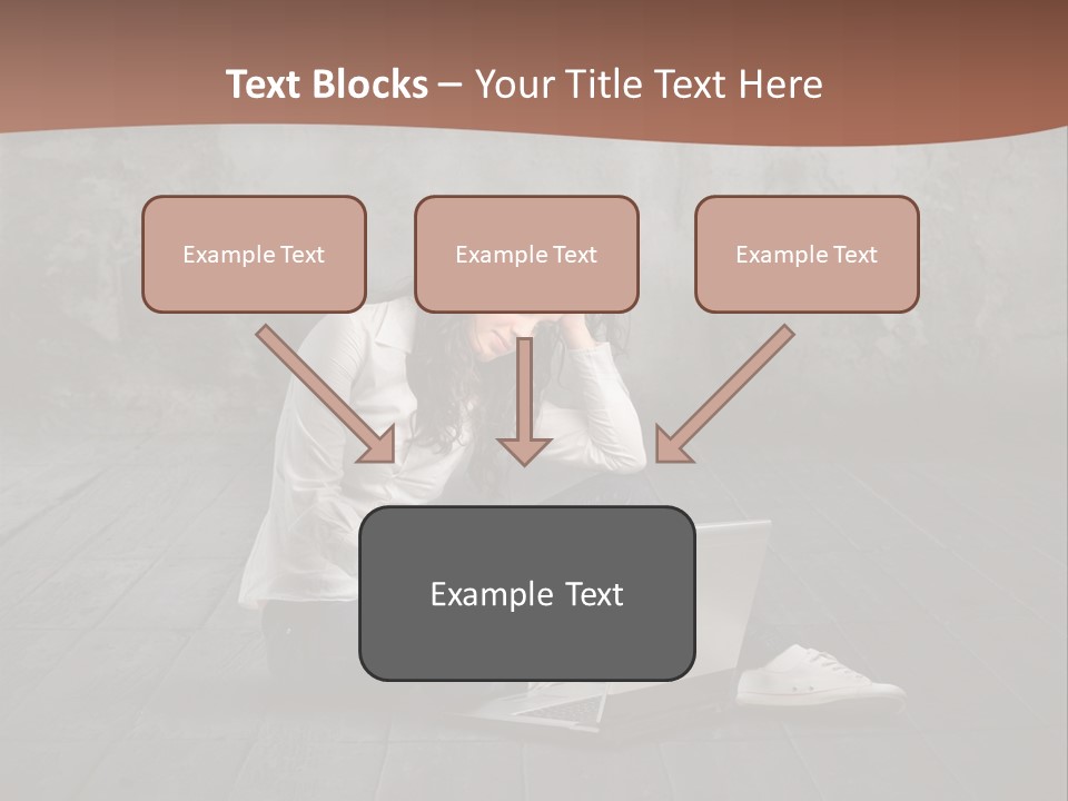 Study Female Girl PowerPoint Template