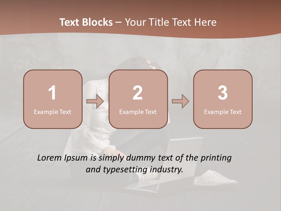 Study Female Girl PowerPoint Template