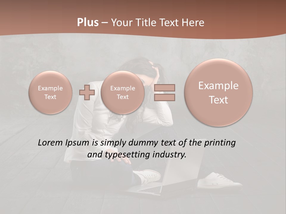 Study Female Girl PowerPoint Template