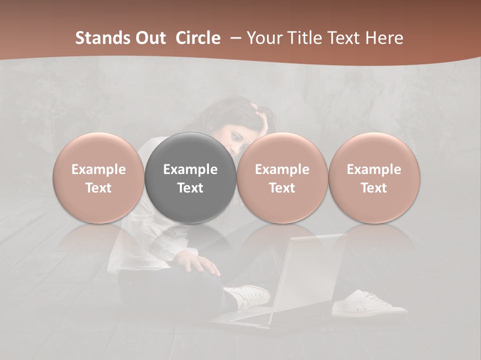 Study Female Girl PowerPoint Template
