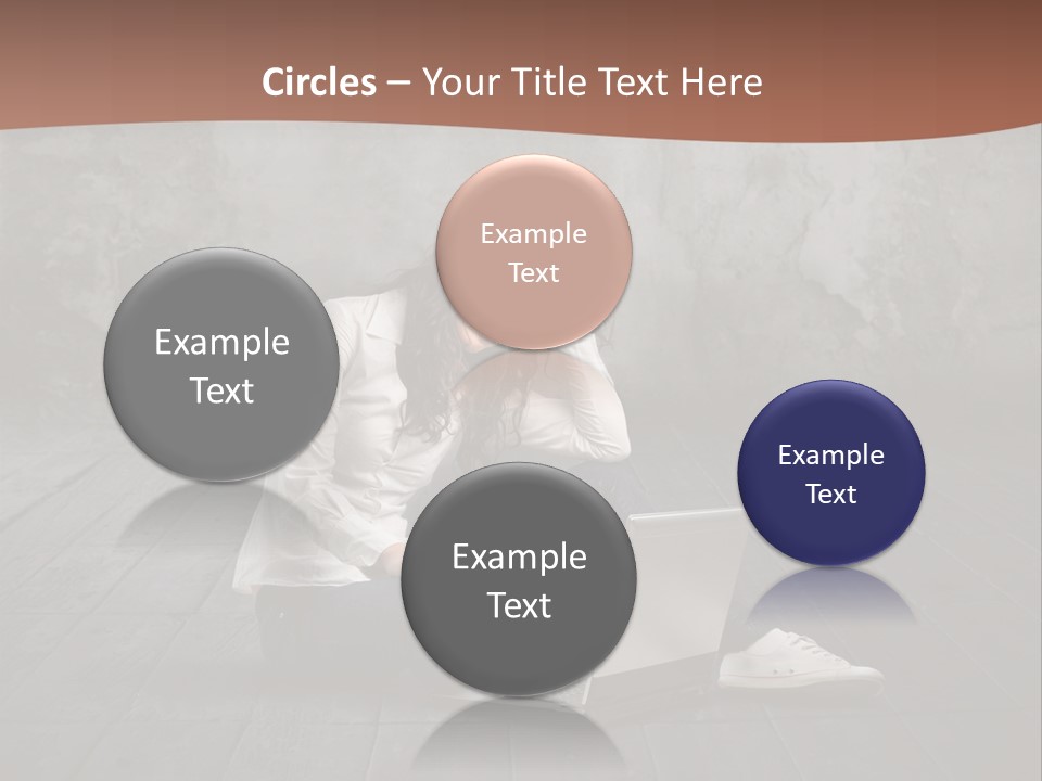 Study Female Girl PowerPoint Template