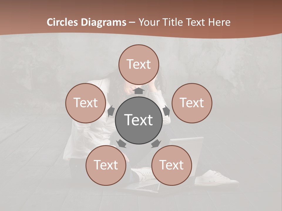 Study Female Girl PowerPoint Template