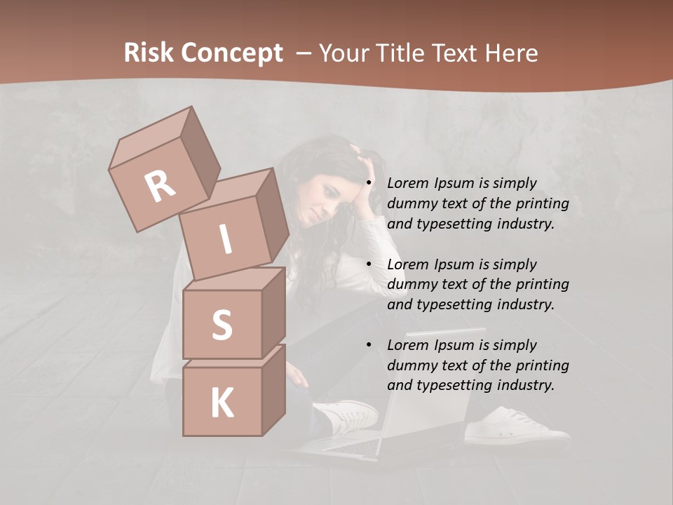 Study Female Girl PowerPoint Template