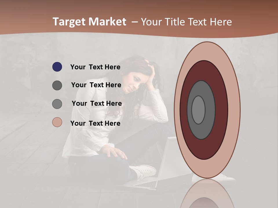 Study Female Girl PowerPoint Template