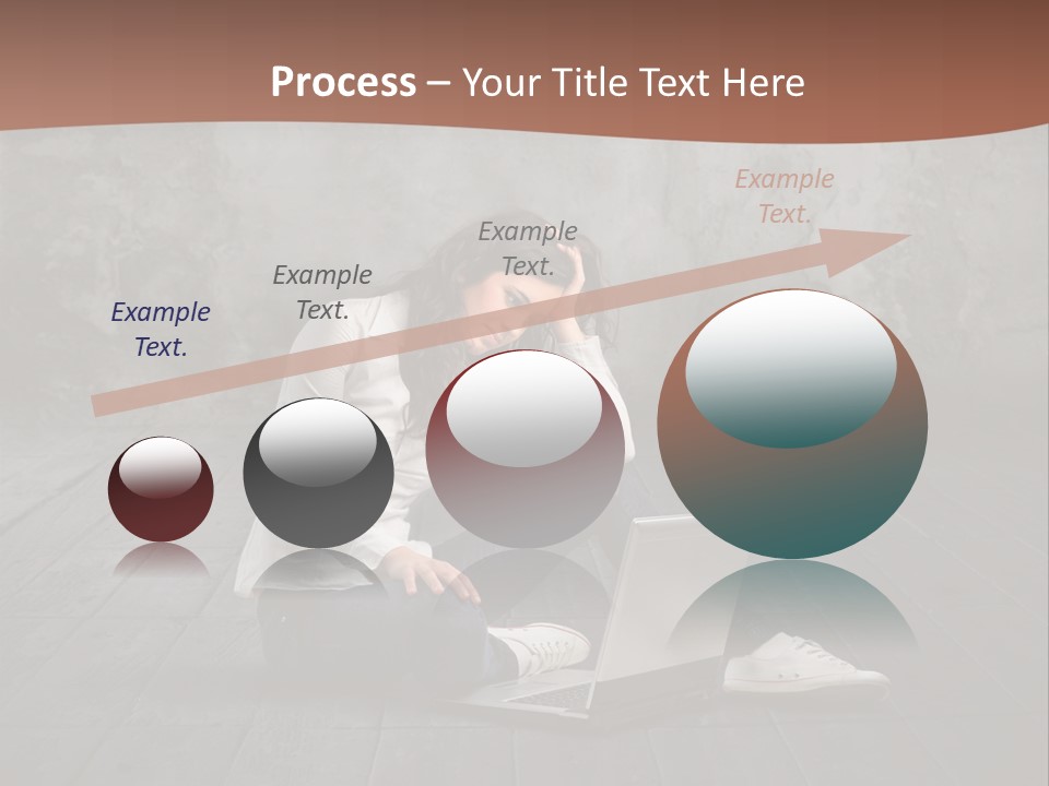 Study Female Girl PowerPoint Template