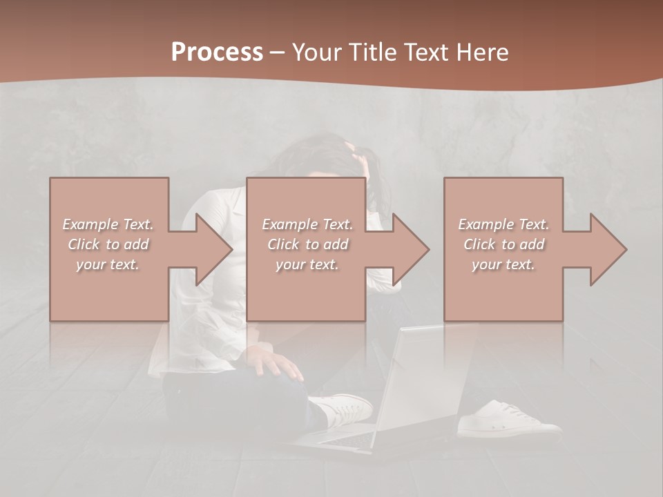 Study Female Girl PowerPoint Template