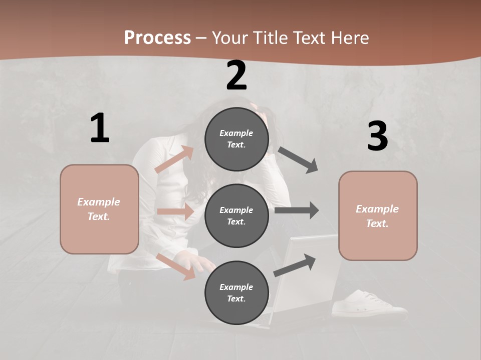 Study Female Girl PowerPoint Template