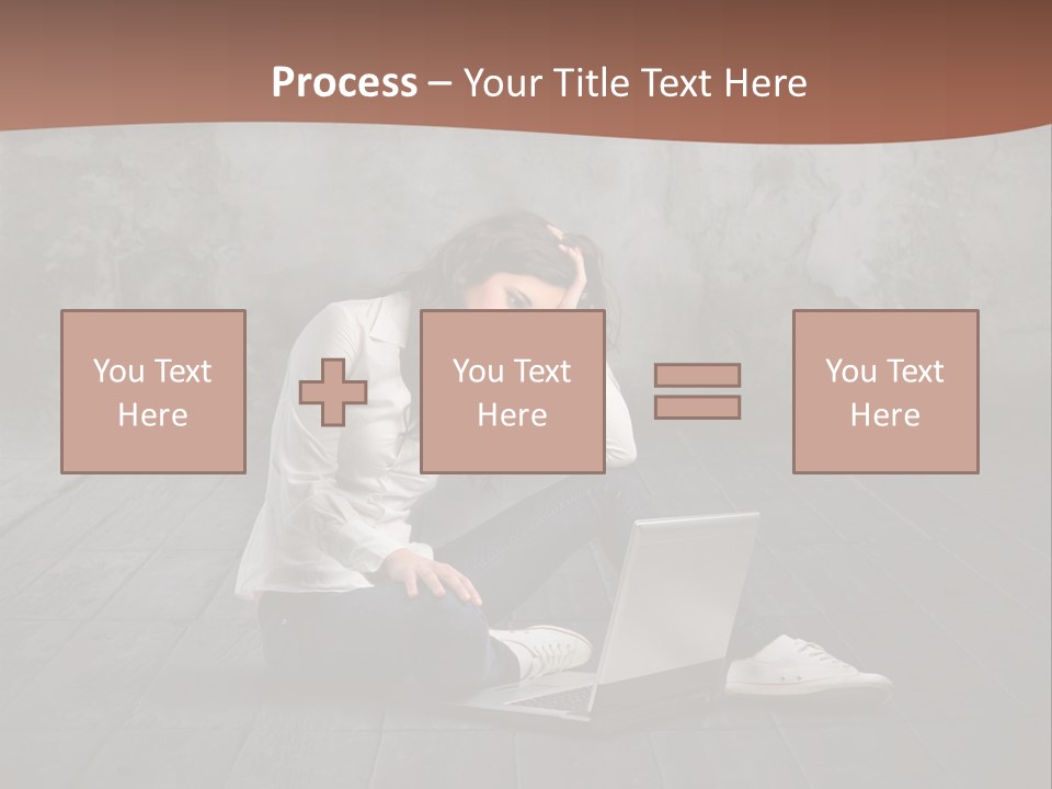 Study Female Girl PowerPoint Template