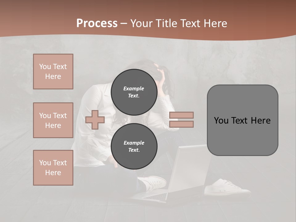 Study Female Girl PowerPoint Template