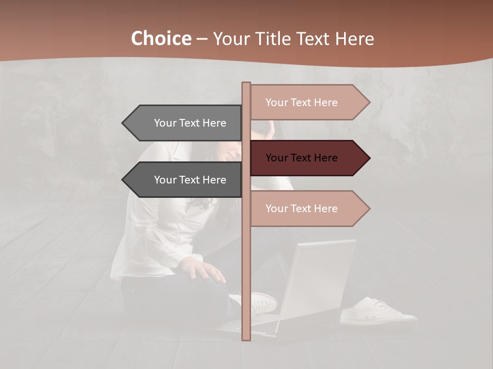 Study Female Girl PowerPoint Template