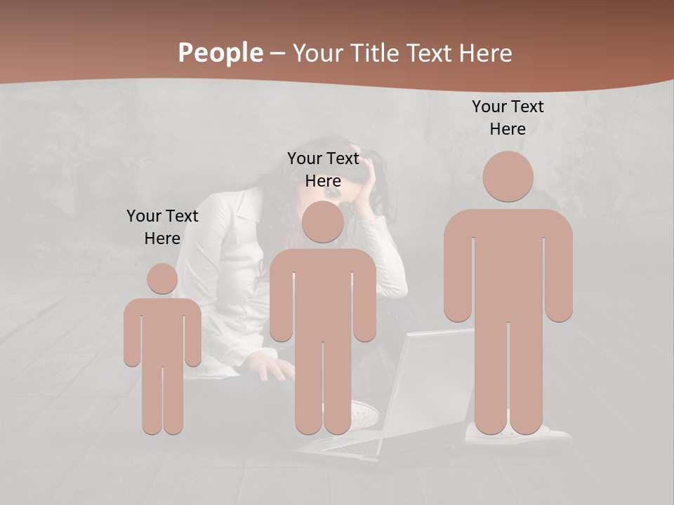 Study Female Girl PowerPoint Template