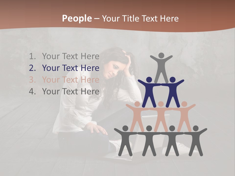 Study Female Girl PowerPoint Template