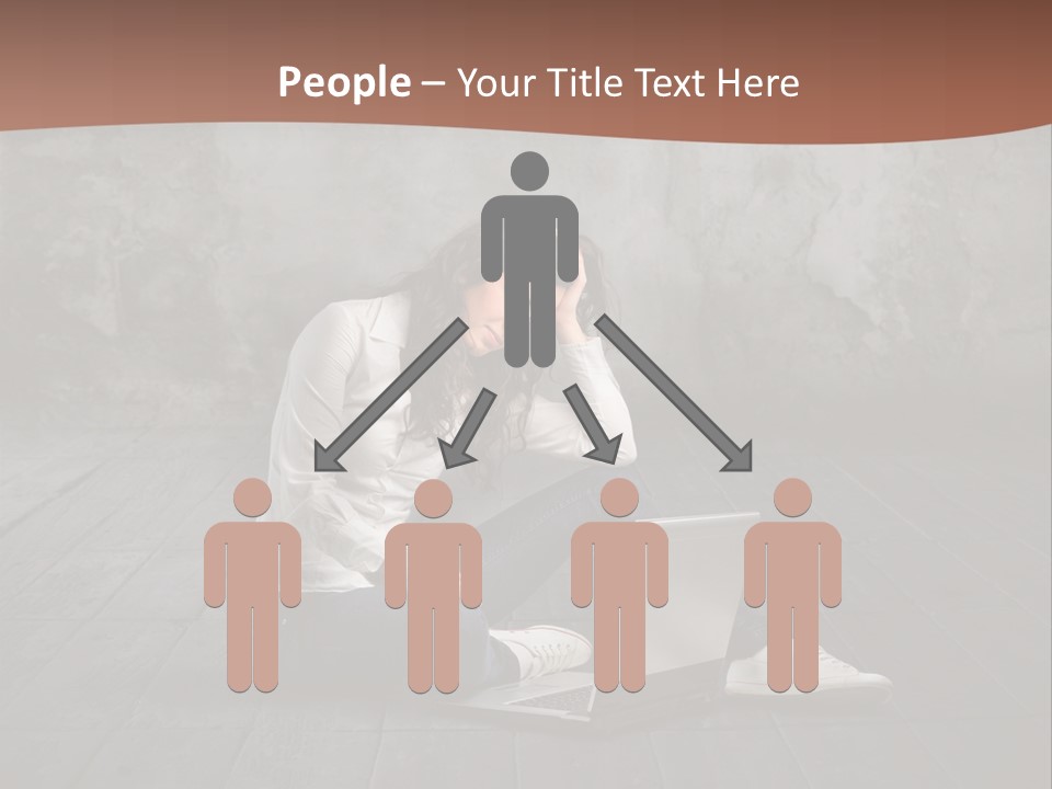 Study Female Girl PowerPoint Template