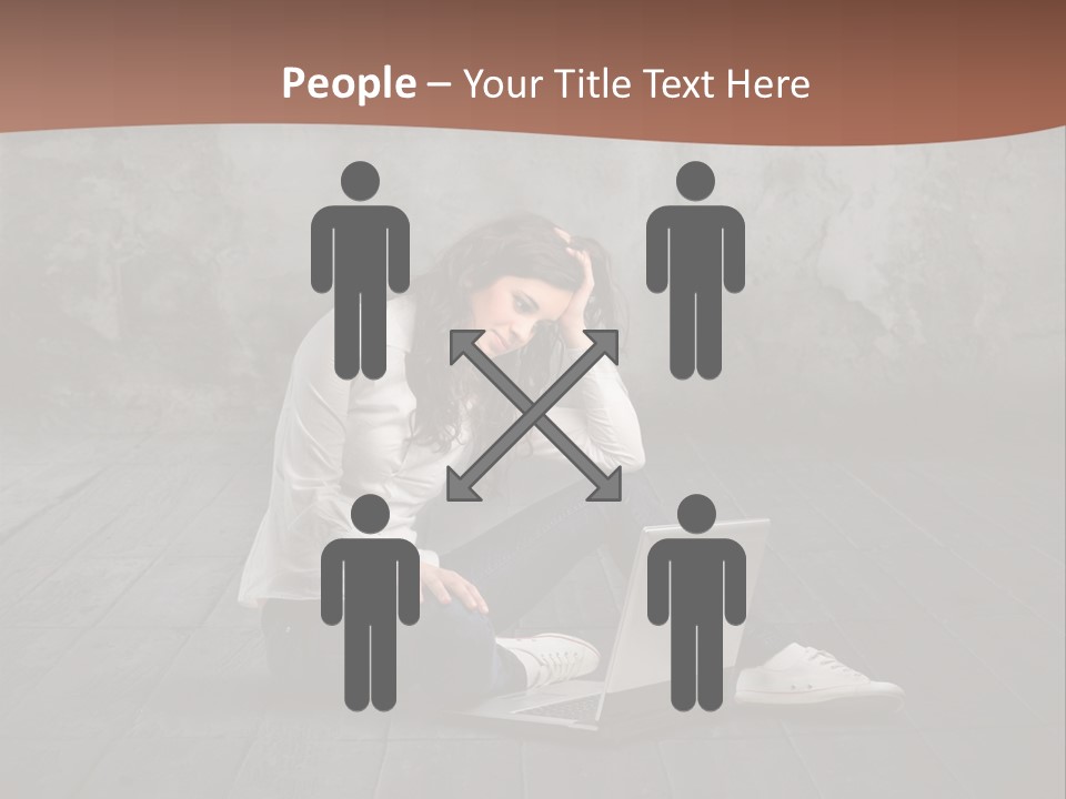 Study Female Girl PowerPoint Template