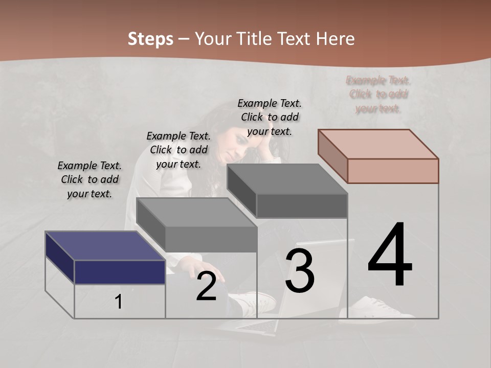 Study Female Girl PowerPoint Template