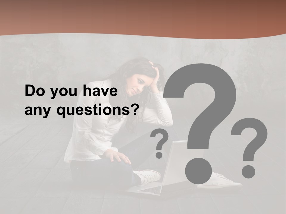 Study Female Girl PowerPoint Template