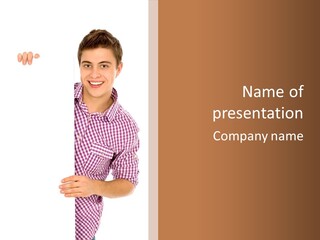 Isolated Holding Blank PowerPoint Template