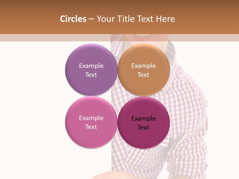 Isolated Holding Blank PowerPoint Template