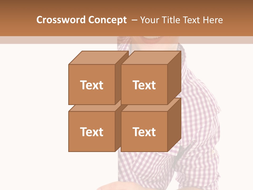 Isolated Holding Blank PowerPoint Template