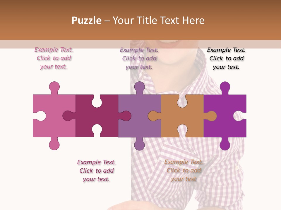 Isolated Holding Blank PowerPoint Template