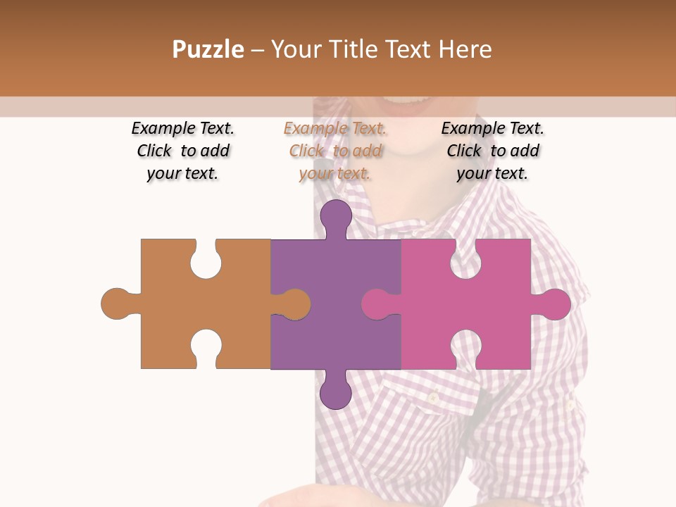 Isolated Holding Blank PowerPoint Template
