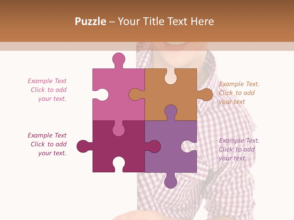 Isolated Holding Blank PowerPoint Template