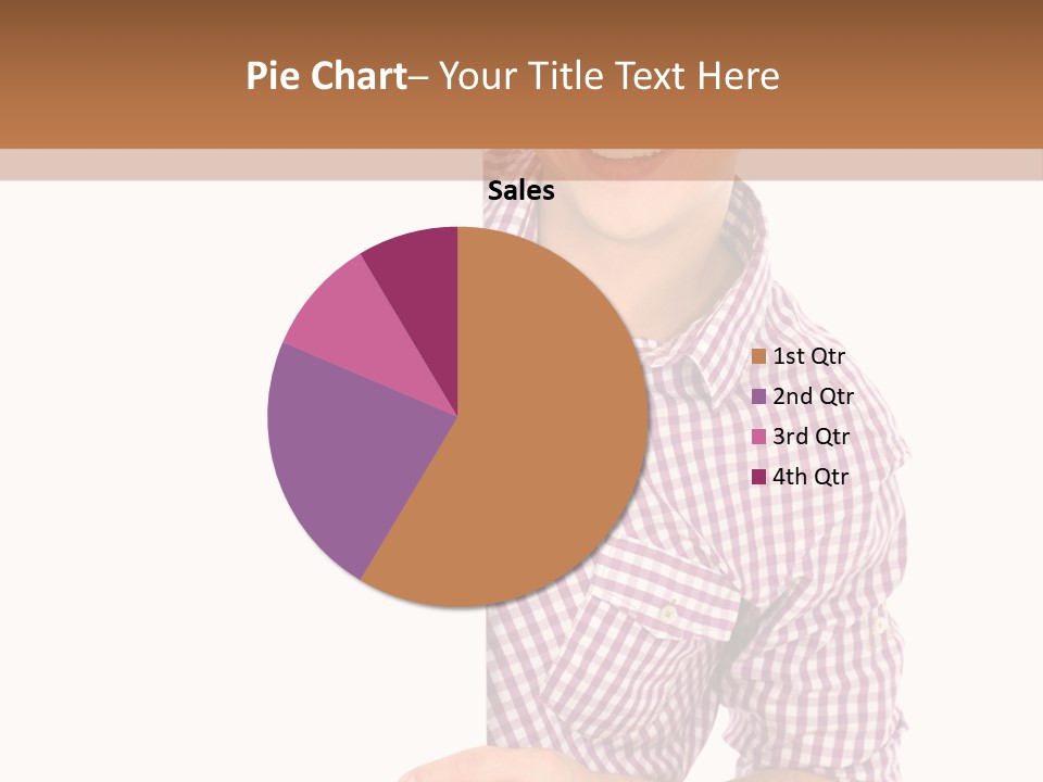 Isolated Holding Blank PowerPoint Template