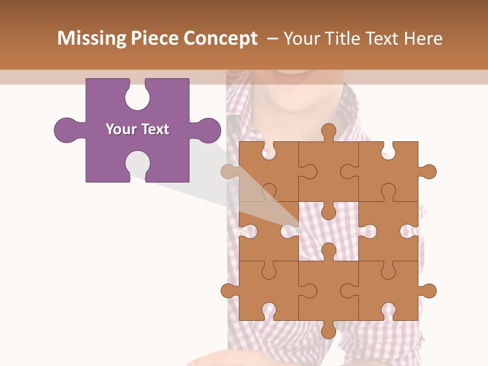 Isolated Holding Blank PowerPoint Template