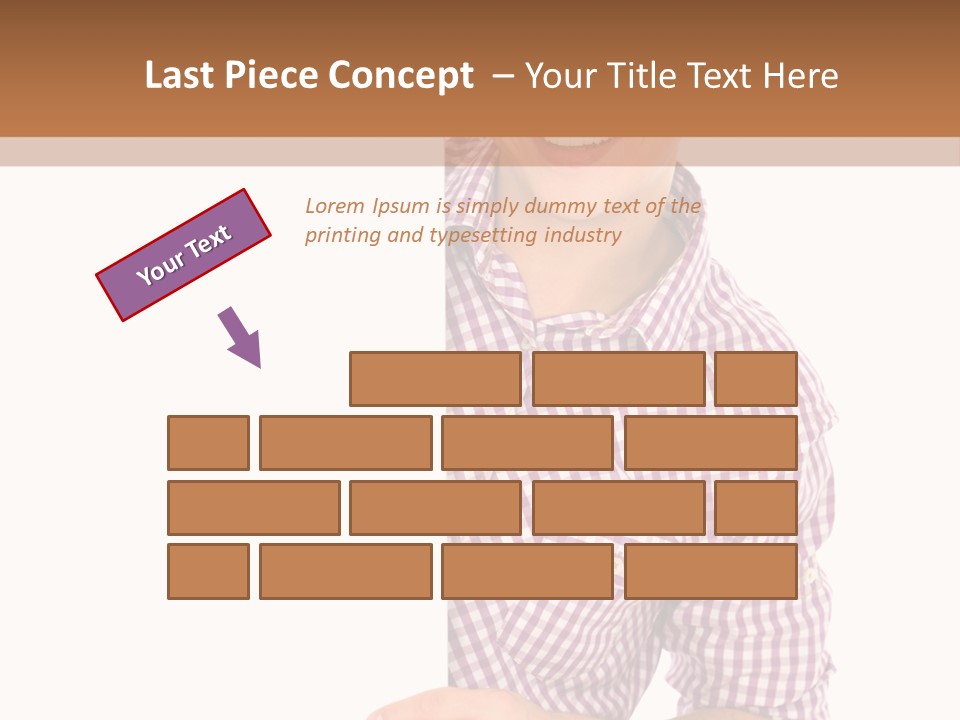 Isolated Holding Blank PowerPoint Template