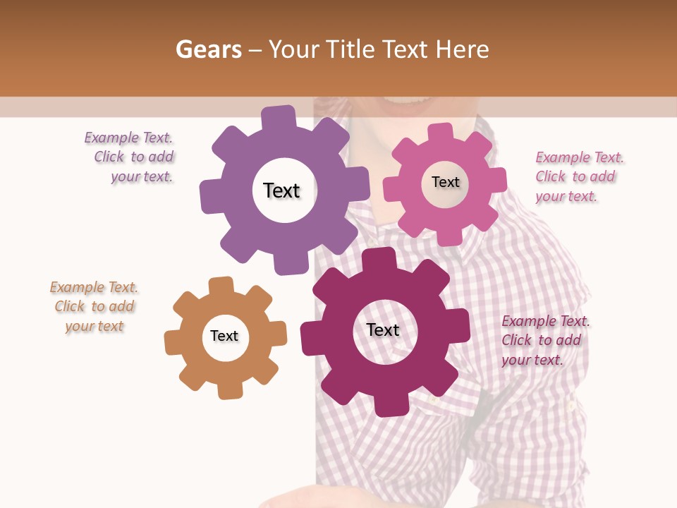 Isolated Holding Blank PowerPoint Template