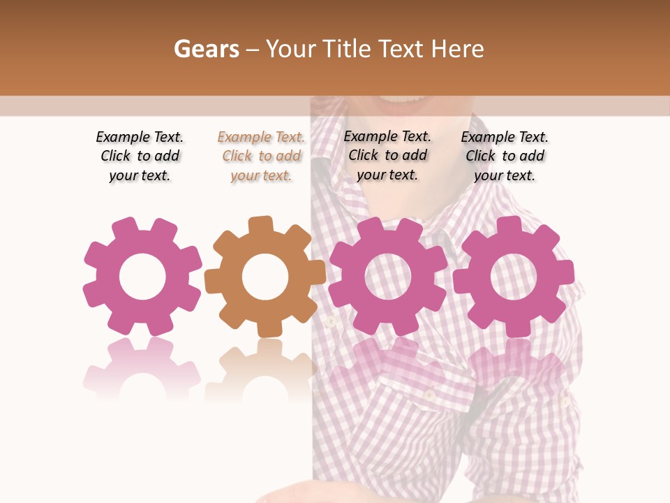 Isolated Holding Blank PowerPoint Template