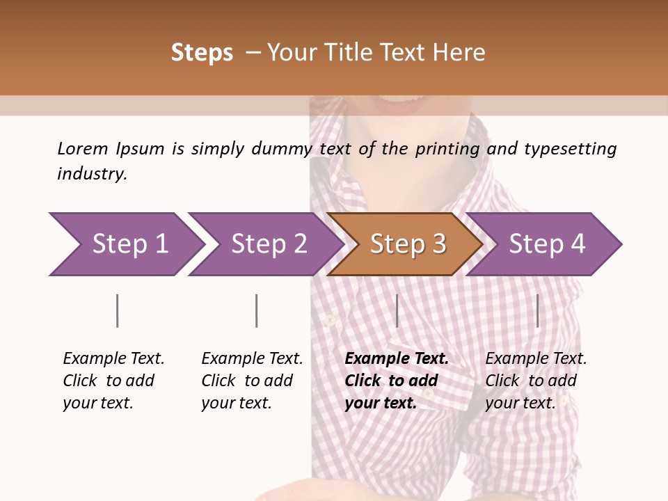 Isolated Holding Blank PowerPoint Template