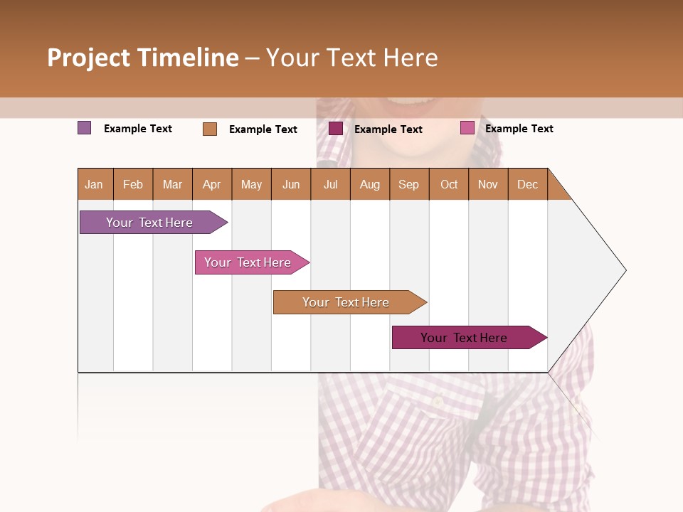 Isolated Holding Blank PowerPoint Template