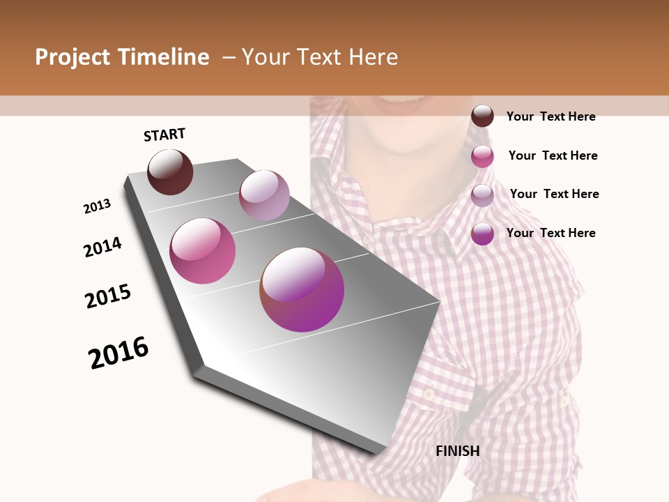 Isolated Holding Blank PowerPoint Template