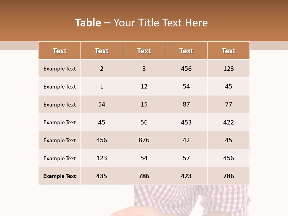 Isolated Holding Blank PowerPoint Template