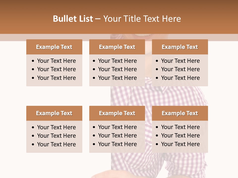 Isolated Holding Blank PowerPoint Template