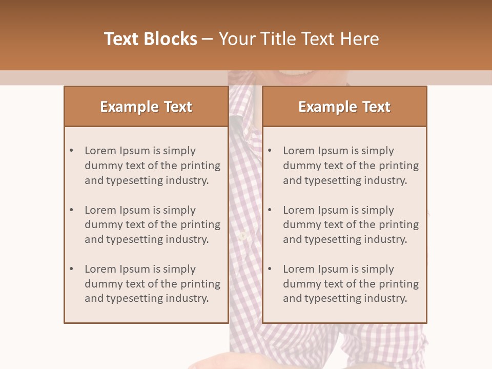 Isolated Holding Blank PowerPoint Template