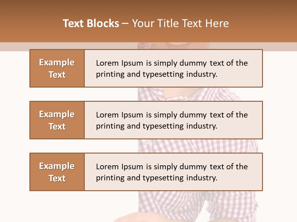 Isolated Holding Blank PowerPoint Template