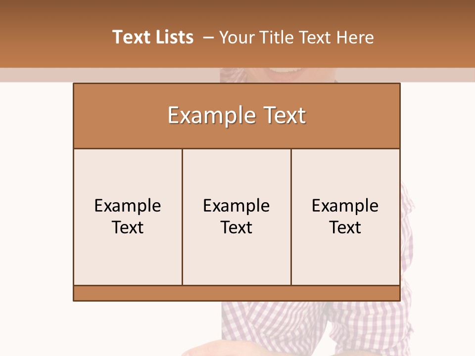 Isolated Holding Blank PowerPoint Template